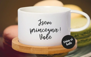 Šálek makronka Jsem princezna ! Vole