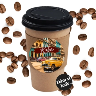Dám si kafe zrnková káva Kuba 100g v kelímku