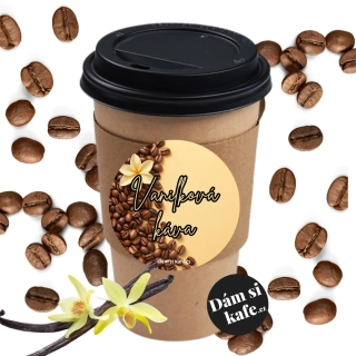 Dám si kafe zrnková káva s příchutí Vanilka 100g v kelímku