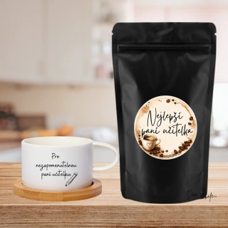 Dám si kafe Ochucená zrnková káva Nejlepší paní učitelka 60g