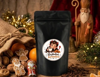 Dám si kafe Mikulášská Nezbedná karamelová – Ochucená zrnková káva (60 g)