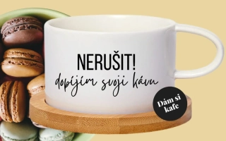 Šálek makronka Nerušit dopíjím svoji kávu
