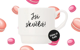 Stohovatelný hrnek Jsi skvělá