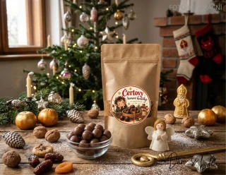Mikulášské Čertovy rumové kuličky s kokosem 100g