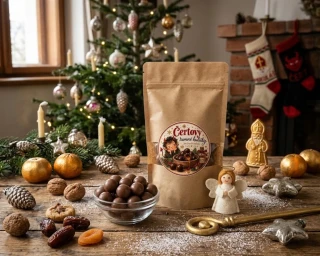 Mikulášské Čertovy rumové kuličky s kokosem 100g