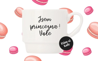 Stohovatelný hrnek Jsem princezna! Vole
