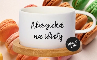 Šálek makronka Alergická na idioty