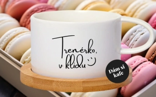 Šálek makronka Trenérko, v klidu :)