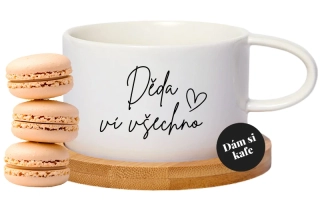 Šálek makronka Děda ví všechno