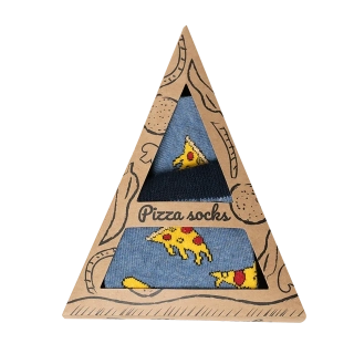 Ponožky - Pizza nízké v dárkové krabičce