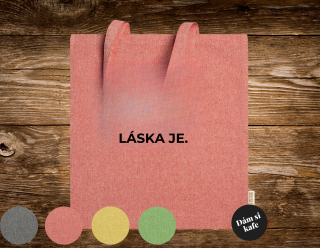 Látková taška velká Láska je.