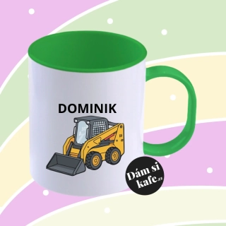 Plastový hrnek Malý stavební nakladač