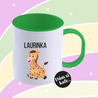 Plastový hrnek Žirafa
