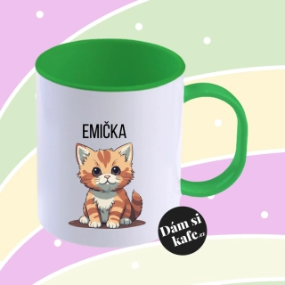 Plastový hrnek s kočičkou