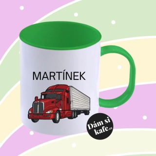 Plastový hrnek s kamionem