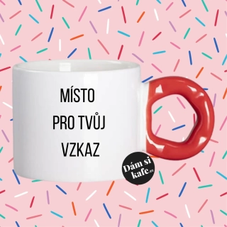 Hrnek s koblihovým uchem s vlastním potiskem – Koblížek