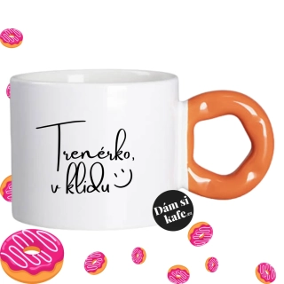 Hrnek Koblížek s koblihovým (donut) uchem Trenérko v klidu