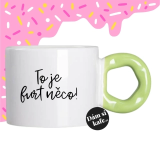 Hrnek Koblížek s koblihovým (donut) uchem To je furt něco!