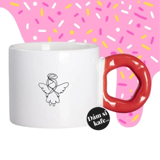 Hrnek Koblížek s koblihovým (donut) uchem Andělíček