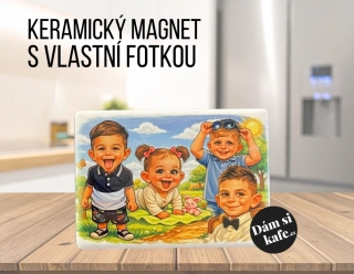 Keramický magnet s vlastní fotkou