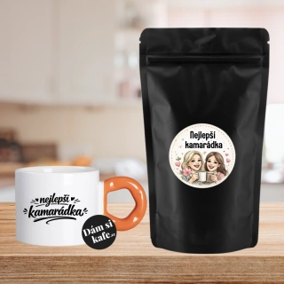 Dám si kafe Zrnková káva Pro nejlepší kamarádku – Lískový oříšek (60 g) 🥜