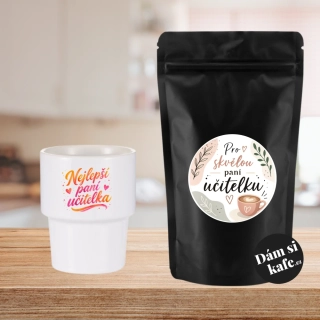 Dám si kafe Ochucená zrnková káva „Pro skvělou paní učitelku“ – Švýcarská čokoláda 60g