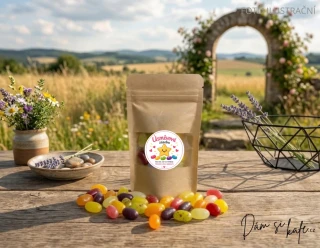 Úsměvová zásoba (Barevné želé fazolky 50 g)