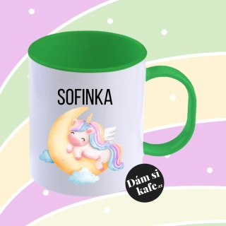 Plastový hrnek jednorožec se jménem