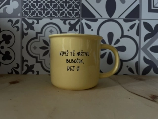 Barevný hrnek Když tě naštve blbeček dej si kávy hrneček DRUHÁ JAKOST