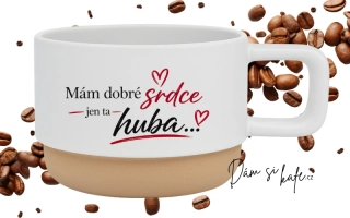 Keramický hrnek Barista – Mám dobré srdce, jen ta huba...