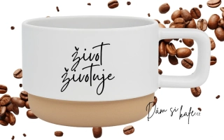 Keramický hrnek Barista – Život životuje