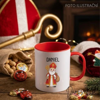 Dětský plastový hrnek „Mikuláš“ – s vlastním jménem, nerozbitný (300 ml)