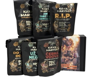 ☕ Velká dárková degustační sada Káva Maryša – Ve velkém balíku (6× 100 g) Fixi Coffee