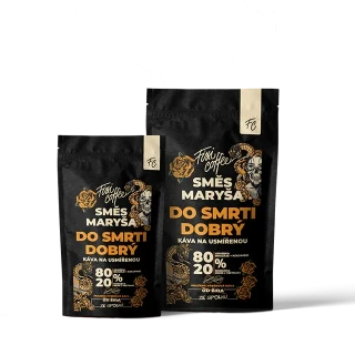 ☕ Dárková káva Káva Maryša – Do smrti dobrý (směs 80 % Arabica a 20 % Robusta) Fixi Coffee