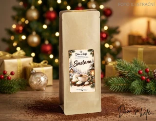 🍦 Mletá ochucená káva Smetana 100g (100% výběrová Arabica z Brazílie) Dám si kafe