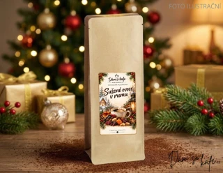 Mletá ochucená káva Sušené ovoce v rumu 100g (100% výběrová Arabica z Brazílie) Dám si kafe