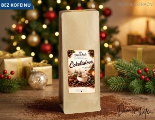 Mletá bezkofeinová ochucená káva Slaný karamel 100g (100% Arabica z Brazílie) Dám si kafe