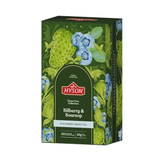 Hyson Bilberry & Soursop, zelený šaj (20 sáčků)